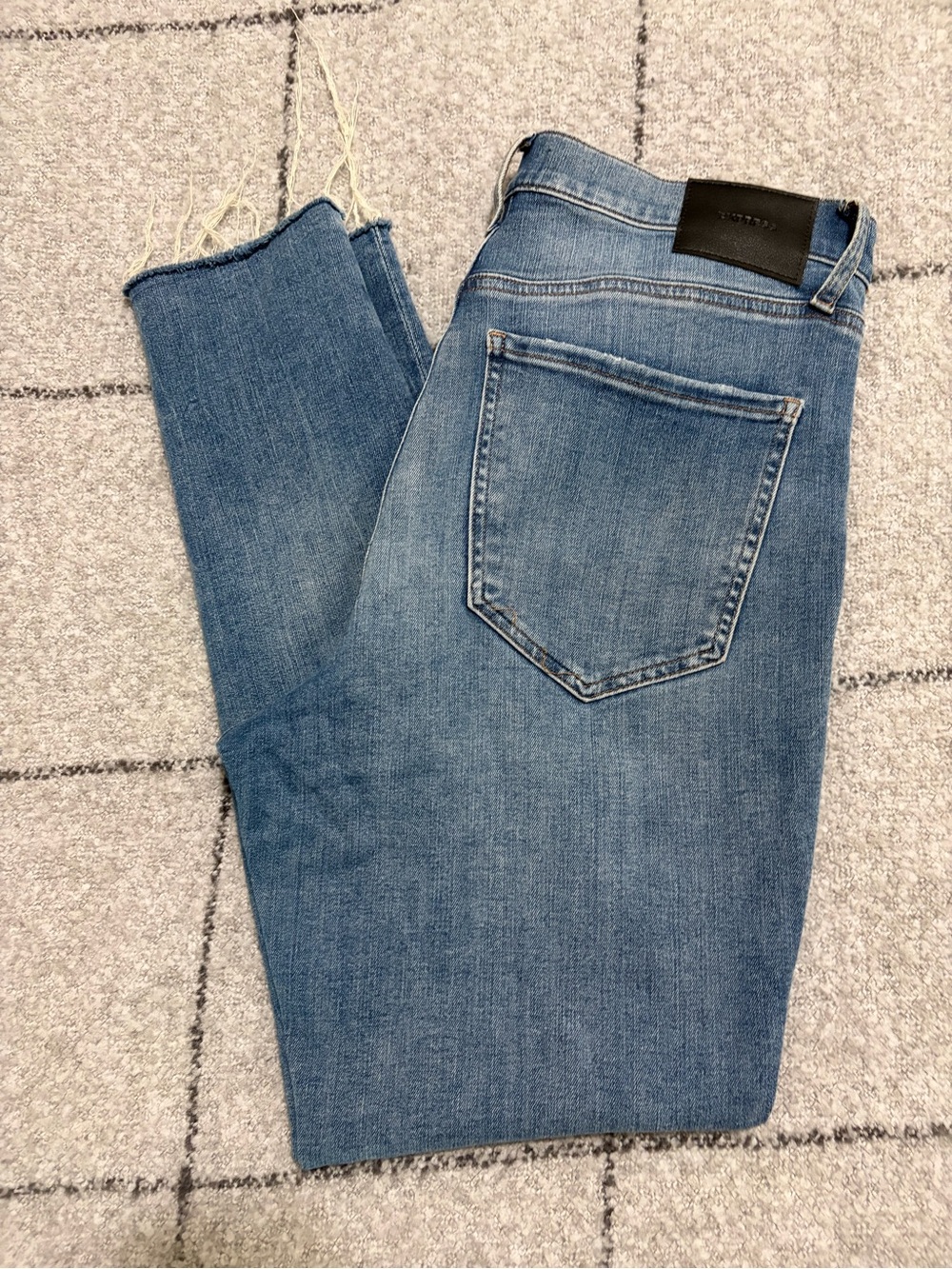 Express Women's High Rise Light Blue Skinny Jeggings
